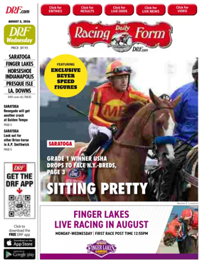 Cover of Daily Racing Form National Digital Edition