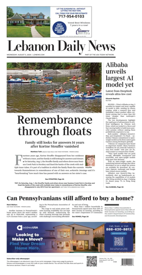 Cover of Lebanon Daily News
