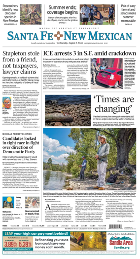 Cover of Santa Fe New Mexican