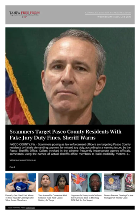 Cover of Tampa Free Press