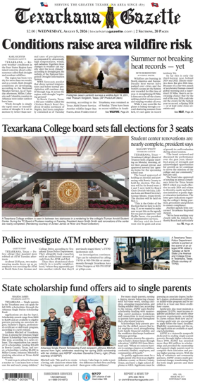 Cover of Texarkana Gazette