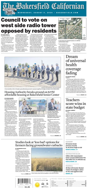 Cover of The Bakersfield Californian