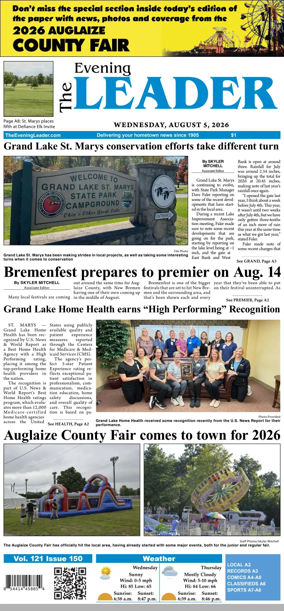 Cover of The Evening Leader