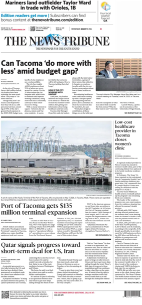 Cover of The News Tribune