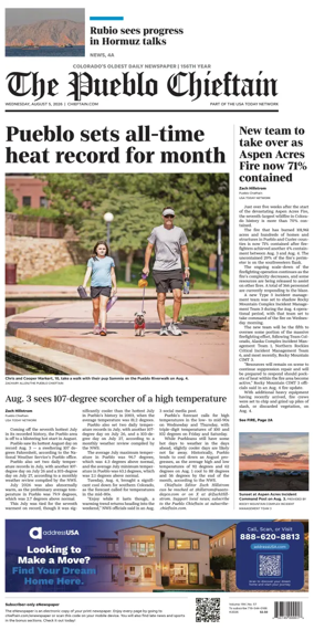 Cover of The Pueblo Chieftain