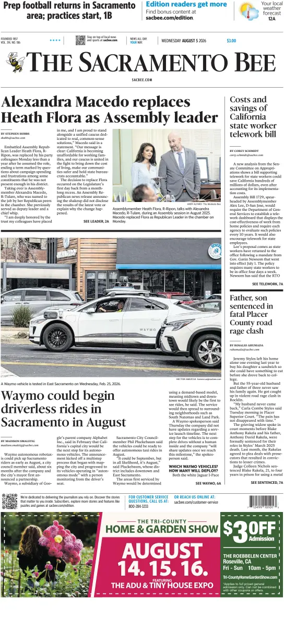 Cover of The Sacramento Bee