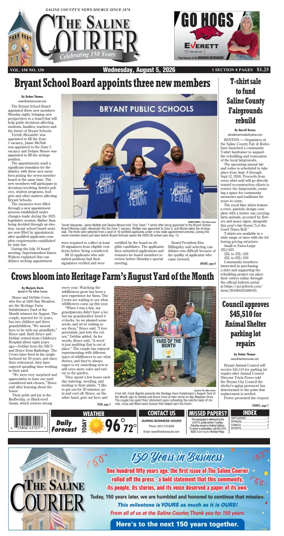 Cover of The Saline Courier