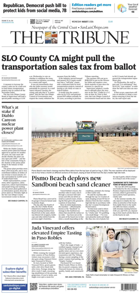 Cover of The Tribune (SLO)