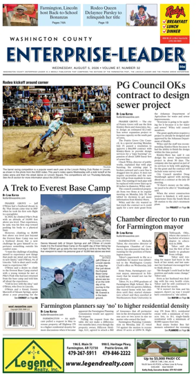 Cover of Washington County Enterprise-Leader