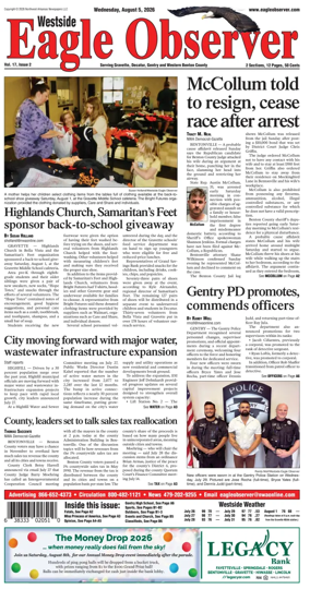 Cover of Westside Eagle-Observer
