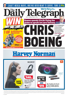Cover of The Daily Telegraph (Sydney)