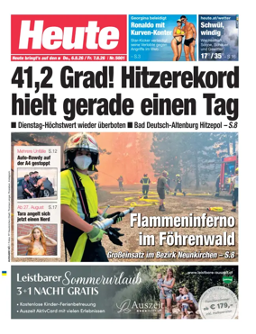 Cover of Heute - Niederosterreich Ausgabe