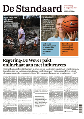 Cover of De Standaard