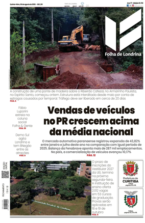 Cover of Folha de Londrina