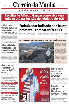 Cover of Jornal Correio da Manha