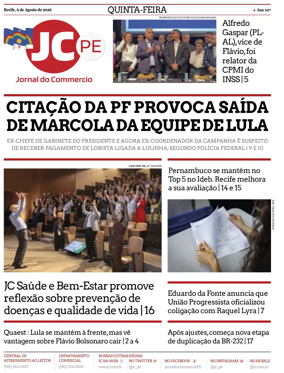 Cover of Jornal do Commercio