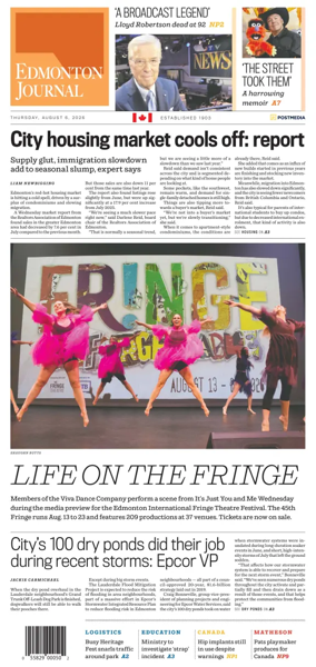 Cover of Edmonton Journal