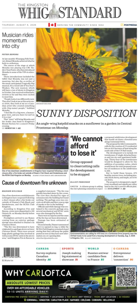 Cover of Kingston Whig-Standard