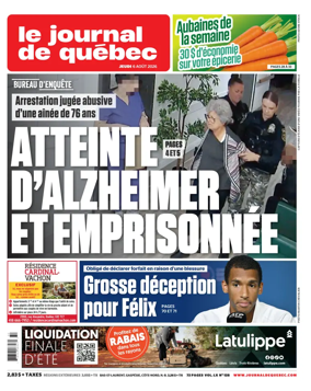 Cover of Le Journal de Quebec