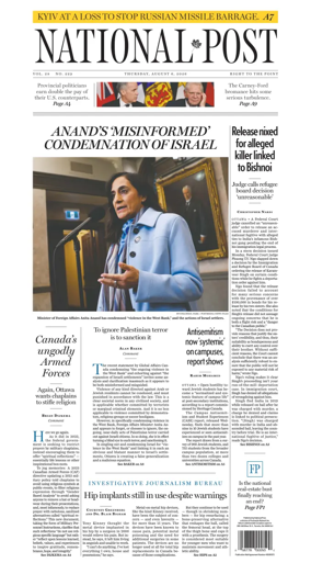 Cover of National Post - (National Edition)