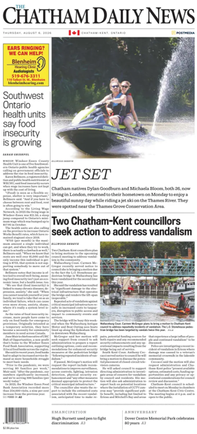 Cover of The Chatham Daily News