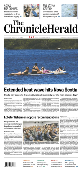 Cover of The Chronicle Herald (Metro)