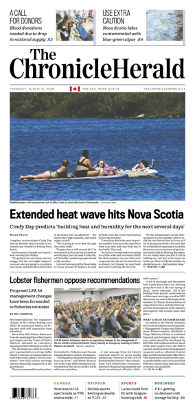 Cover of The Chronicle Herald (Provincial)