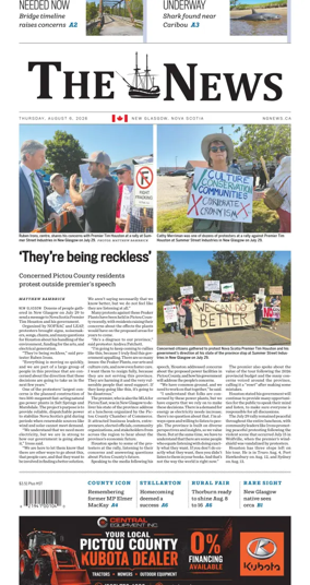 Cover of The News (New Glasgow)