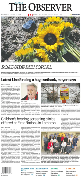 Cover of The Observer (Sarnia)