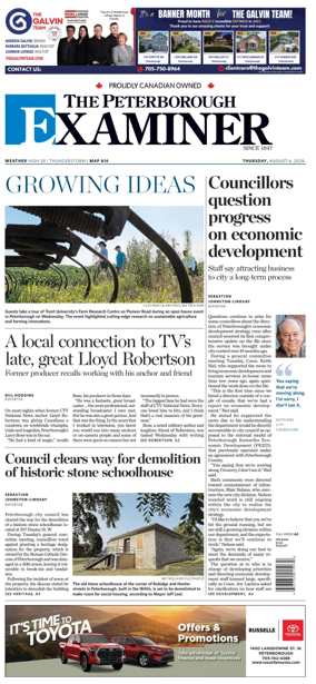 Cover of The Peterborough Examiner
