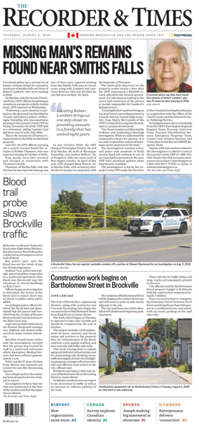 Cover of The Recorder & Times (Brockville)