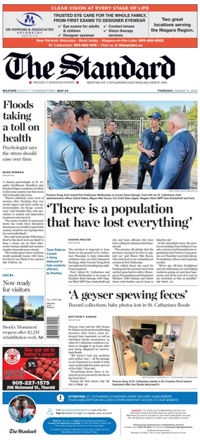 Cover of The Standard (St. Catharines)
