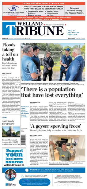 Cover of The Welland Tribune