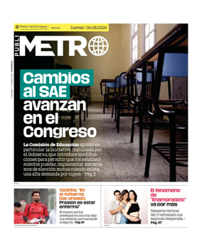 Cover of Publimetro Chile
