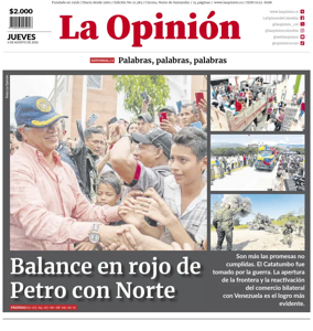 Cover of La Opinion