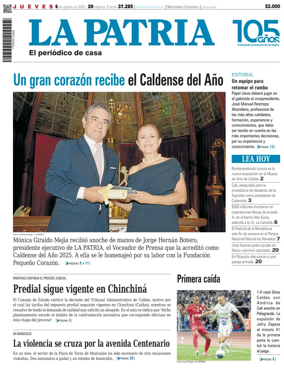 Cover of La Patria (Colombia)