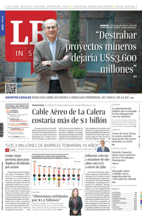 Cover of La Republica (Colombia)