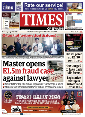 Cover of Times of Eswatini