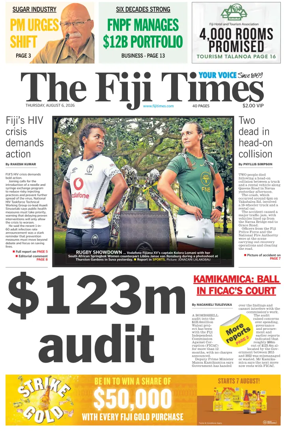 Cover of The Fiji Times
