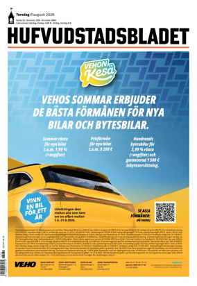 Cover of Hufvudstadsbladet
