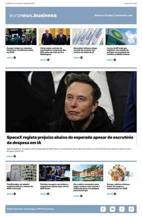 Cover of Euronews Business (Portuguese)