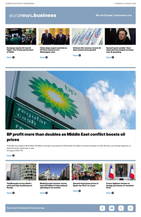 Cover of Euronews Business
