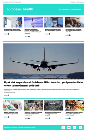 Cover of Euronews Health (Turkish) Compiled Edition