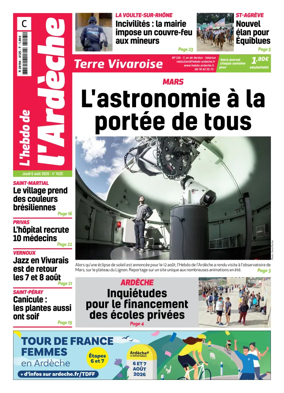 Cover of L'Hebdo de l'Ardeche – edition centre