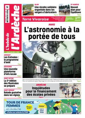 Cover of L'Hebdo de l'Ardeche – edition Nord