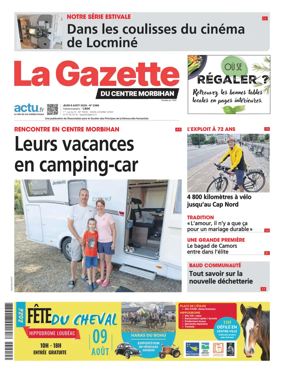 Cover of La Gazette du Centre Morbihan