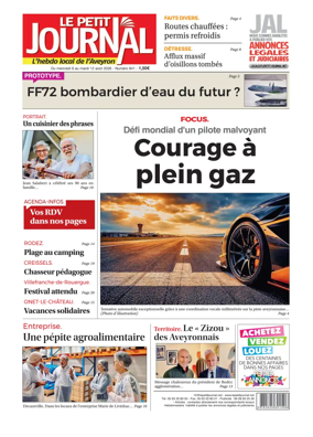 Cover of Le Petit Journal - L'hebdo local de l'Aveyron