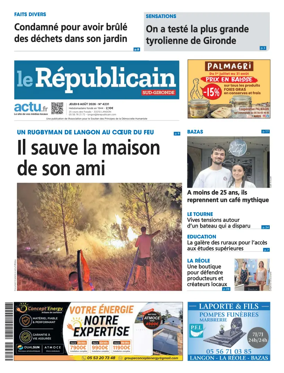 Cover of Le Republicain (Sud-Gironde)