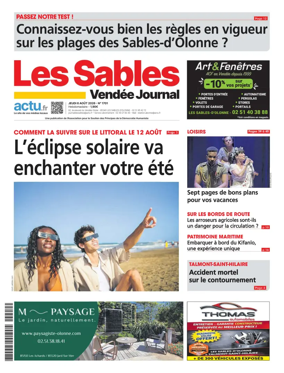 Cover of Les Sables Vendee Journal