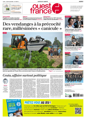 Cover of Ouest France (Auray)